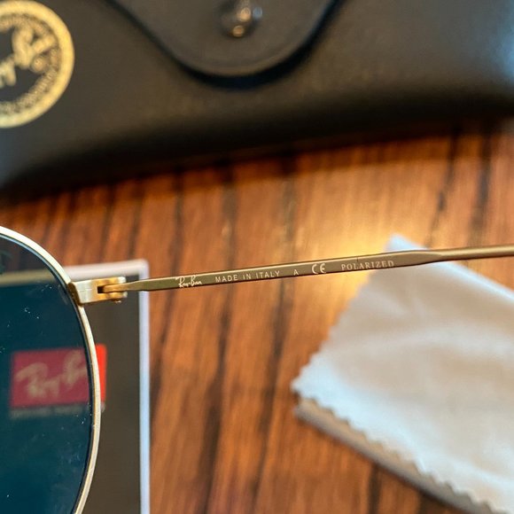 Ray Ban Round Sunglasses Polarized RB3447 50mm main image 4